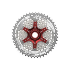 Cassette SunRace CSMX3 10 Vitesses - 11/46 - Argent -Pièces Détachées Pour Vélos cassette sunrace csmx3 10 vitesses 11 46 argent 1