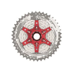 Cassette SunRace CSMX8 11 Vitesses - 11/46 - Argent -Pièces Détachées Pour Vélos cassette sunrace csmx8 eaz box 11 vitesses 11 46 argent 1