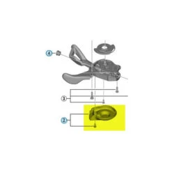 Couvercle Inférieur Pour Manette De Vitesse Shimano Deore SL-M6000 - Gauche -Pièces Détachées Pour Vélos couvercle inferieur pour manette de vitesse shimano deore sl m6000 gauche 1