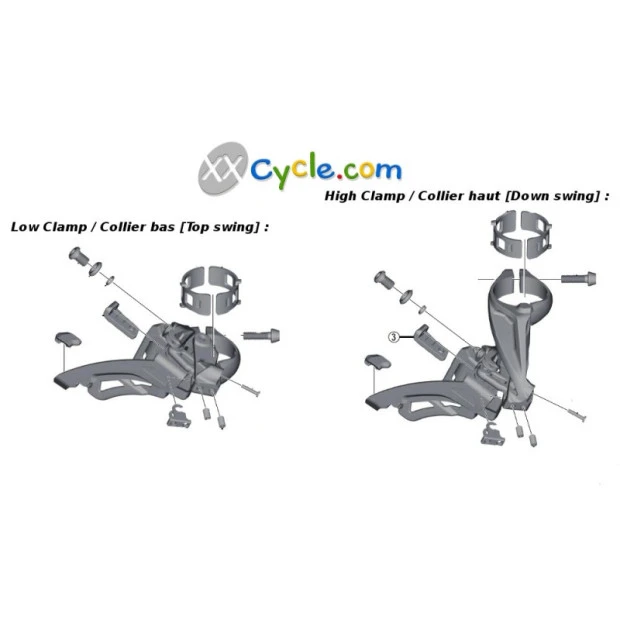 Dérailleur Avant Shimano Altus FD-M313 - Collier De Serrage Haut 34.9mm - 3x8 Vitesses 4 Dérailleur Avant Shimano Altus FD-M313 - Collier De Serrage Haut 34.9mm - 3x8 Vitesses – Image 2