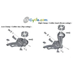 Dérailleur Avant Shimano Deore XT FD-M8000-E - Side Swing -Pièces Détachées Pour Vélos derailleur avant shimano deore xt fd m8000 e side swing 2