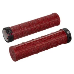 Poignées Supacaz Bling Grizips Lock-on Rouge